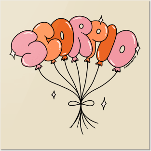 Scorpio Balloons Posters and Art